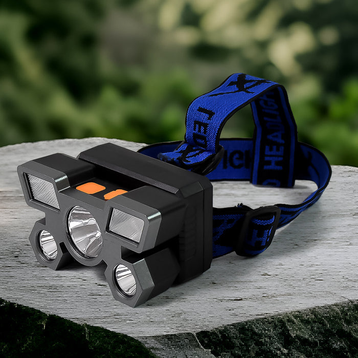 5 LED Headlamp USB Rechargeable Head Light