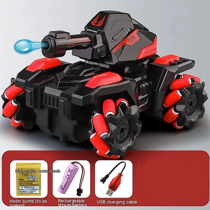 RC Vehicle 4WD Off Road Climbing Vehicle Water Bomb Armored Tank Battle Launcher Toy Car With Remote