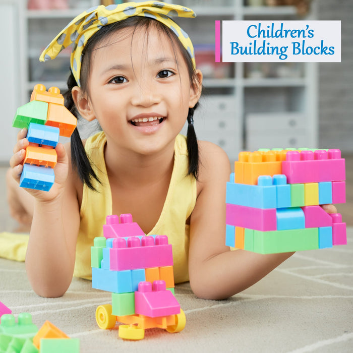 Blocks Set for Kids, Play Fun and Learning Blocks for Kids (Multicolor, 60 Bricks Blocks)