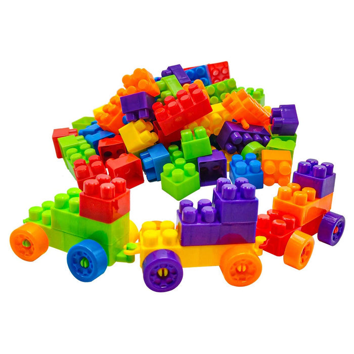 Blocks Set for Kids, Play Fun and Learning Blocks for Kids (Multicolor, 60 Bricks Blocks)