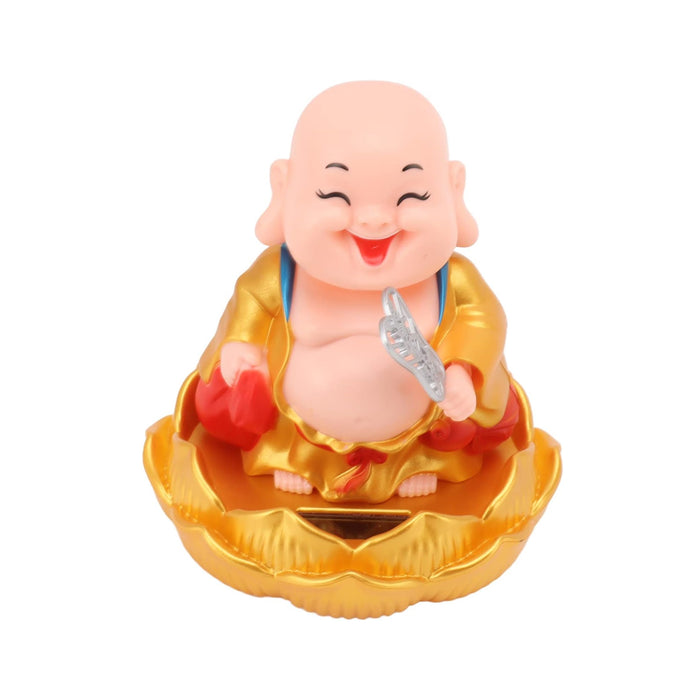 Solar Power Moving Buddha Car Ornament