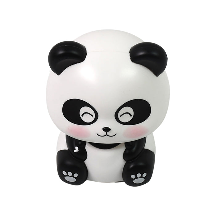 Car Decoration Solar Power Moving Head Panda Statue Creative