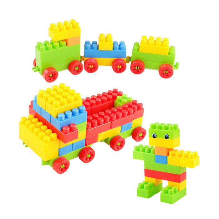 Blocks Set for Kids, Play Fun and Learning Blocks for Kids (Multicolor, 60 Bricks Blocks)