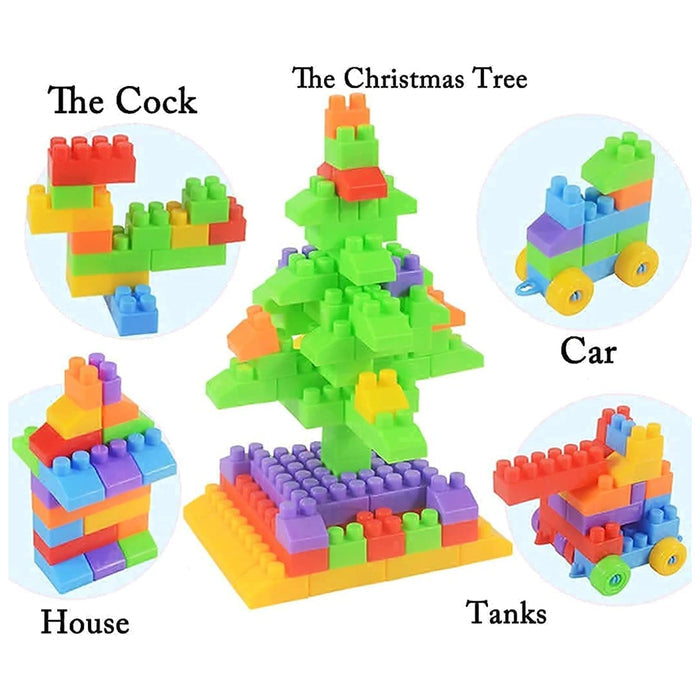 Blocks Set for Kids, Play Fun and Learning Blocks for Kids (Multicolor, 60 Bricks Blocks)