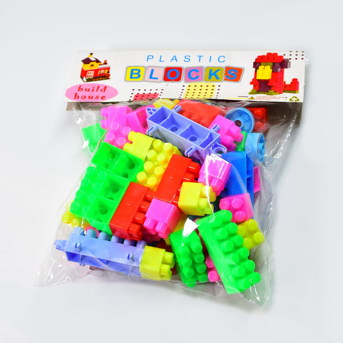 Blocks Set for Kids, Play Fun and Learning Blocks for Kids (Multicolor, 60 Bricks Blocks)