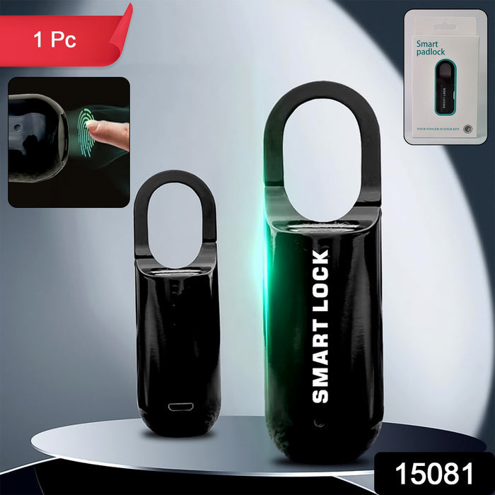 Small USB Rechargeable Smart Fingerprint Padlock for Locker