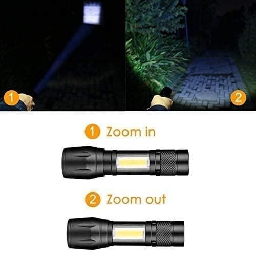 Pocket Size Mini Portable XPE + COB LED Tactical Flashlight