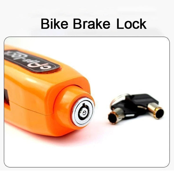 Heavy Duty Bike Brake Lock - Secure Locking System with Handlebar and Brake Lever Grip