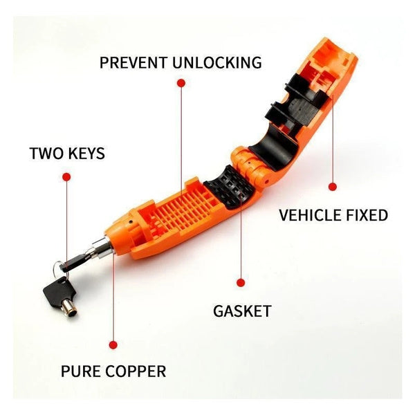 Heavy Duty Bike Brake Lock - Secure Locking System with Handlebar and Brake Lever Grip