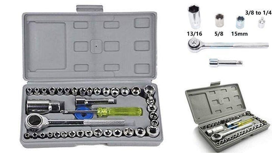 Screwdriver - Multipurpose 40 in 1 Screwdriver Socket Set and Bit Tool Kit Set