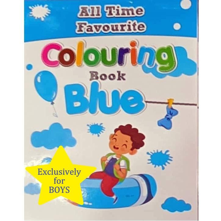 Boys Blue Colouring Book