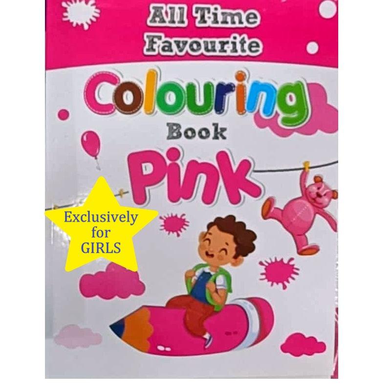 Girls Pink Colouring Book