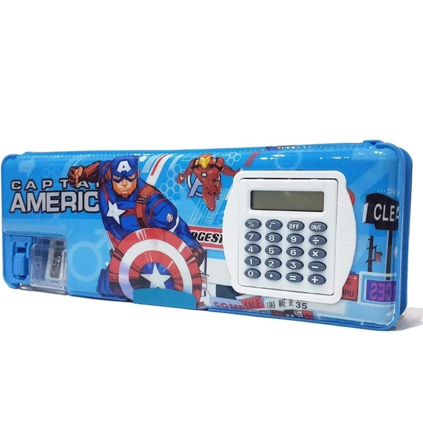 Avengers Blue Color Geometry Box with Calculator