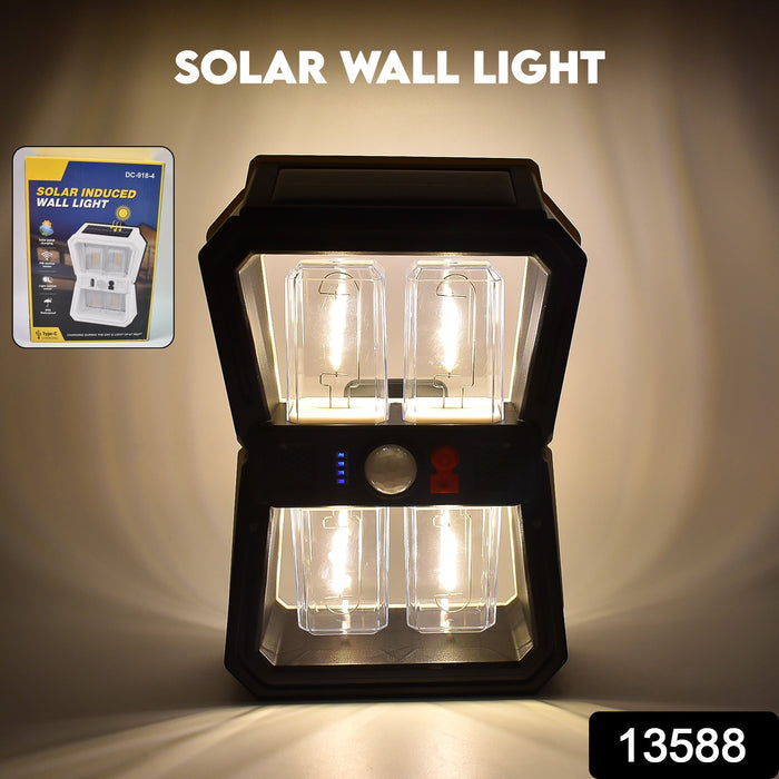 Solar Wall Lantern Light with 3 Modes & Motion Sensor (1 Pc)