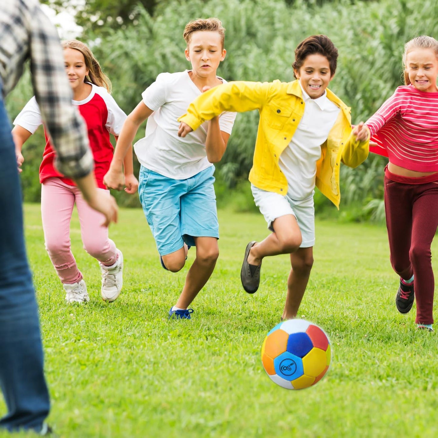 Kids Playing with footballs