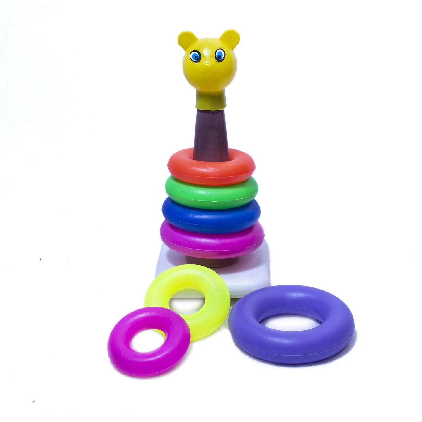 Stacking Colourful Rings for Growing Babies,Toddlers - 6 to 8 Multicolor Rings